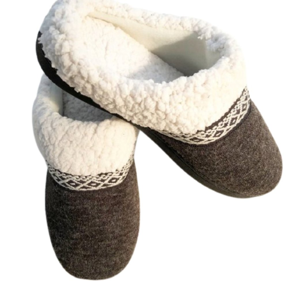 ISOTONER Heel Cushion Fleece Lined Slippers XL